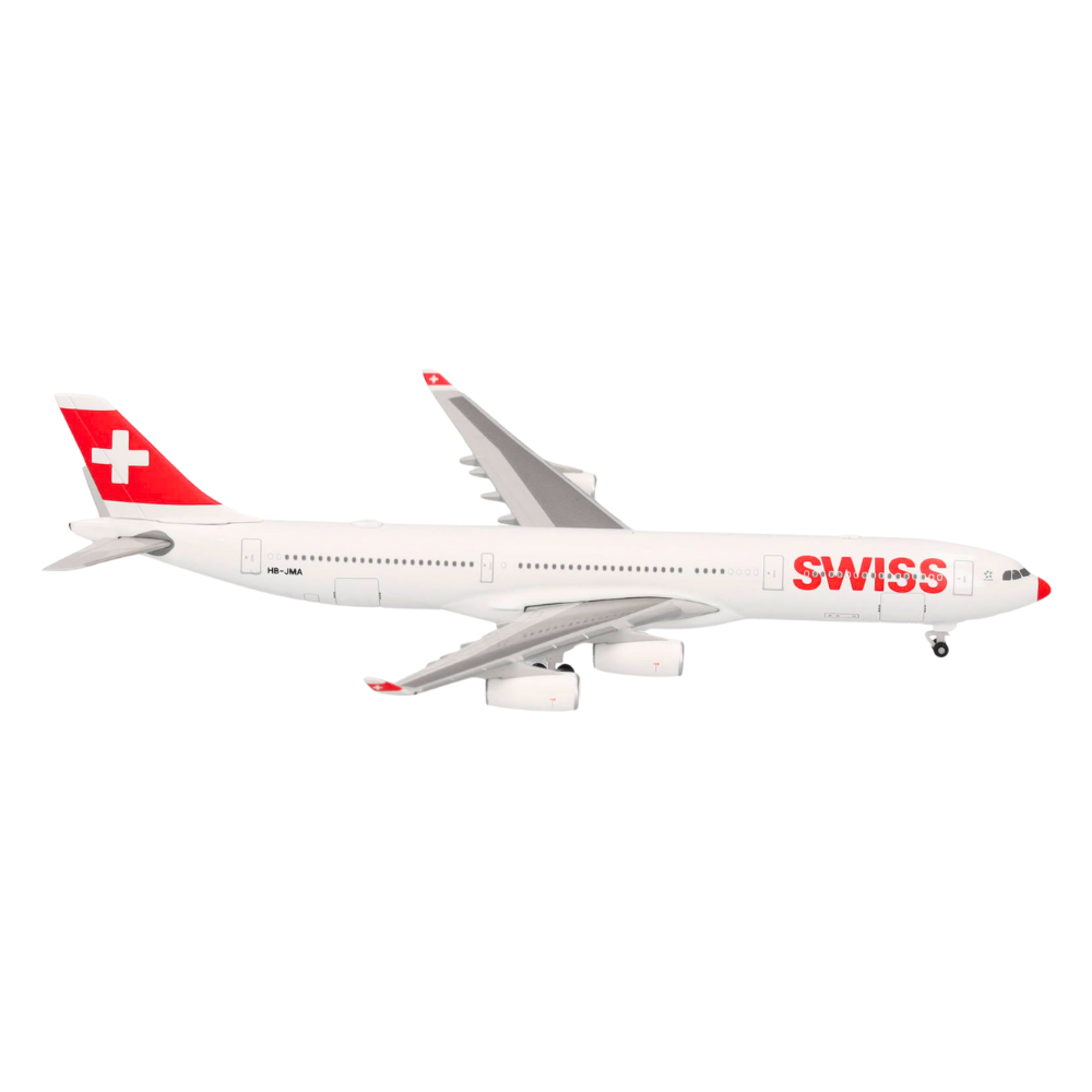 Herpa Wings Flugzeugmodell Swiss International Air Lines Airbus A340-300 "LxAirDeer" (1:500)
